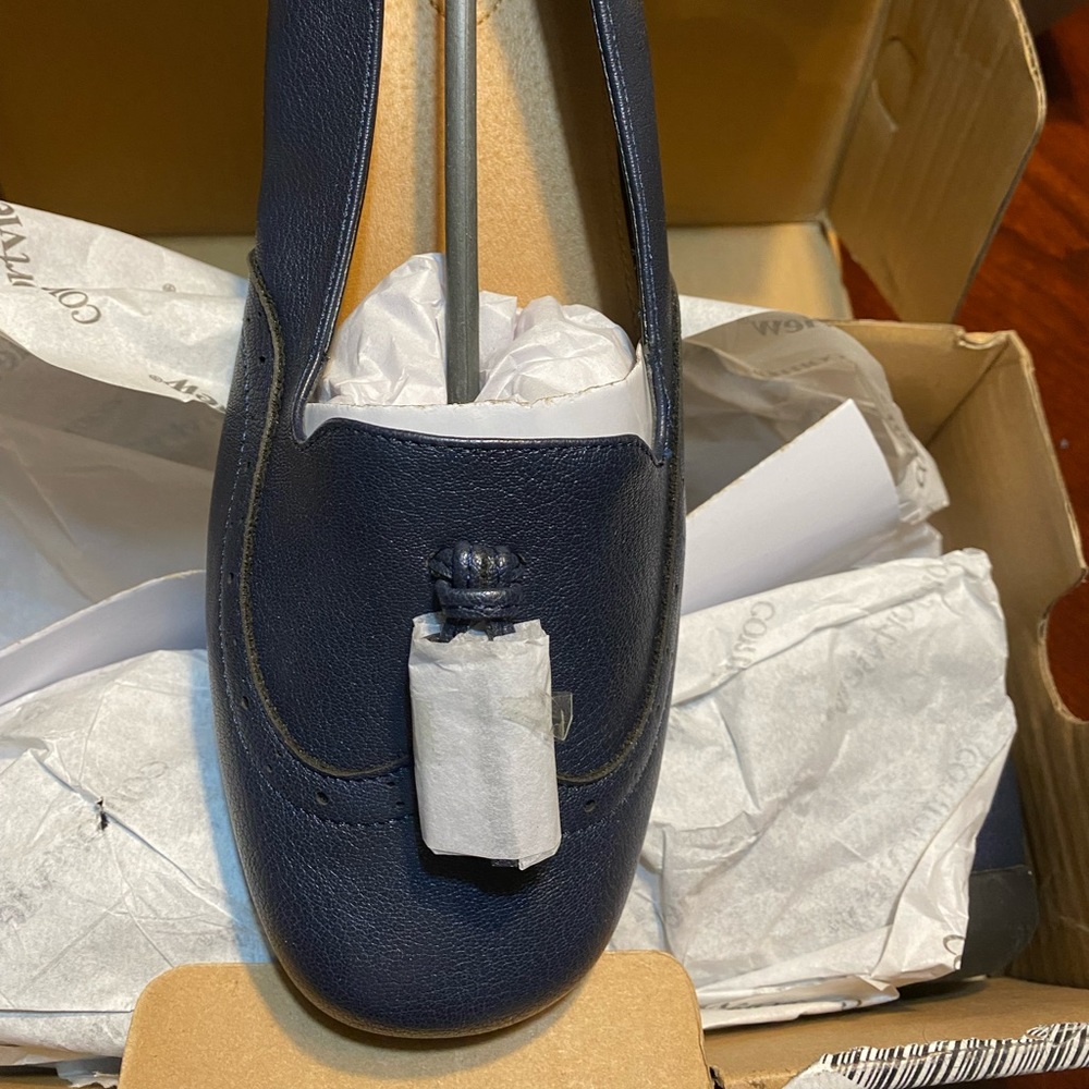 Navy blue loafer